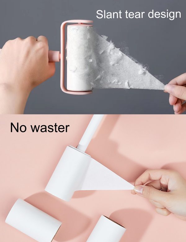 "slant tear and easy to change" long handled bristle roller