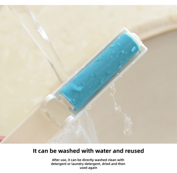 "multi color folding portable water washing" fur cleaner bristle roller