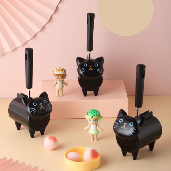 "creative cute cat shaped storage" reusable bristle roller
