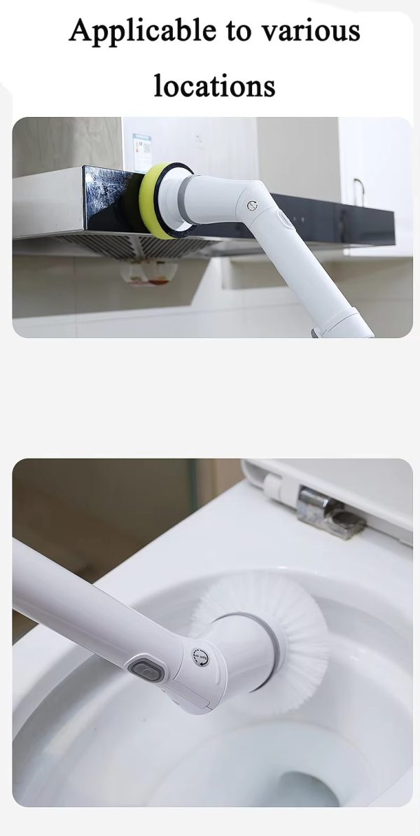 multifunctional household handheld telescopic long handled electric cleaning brush