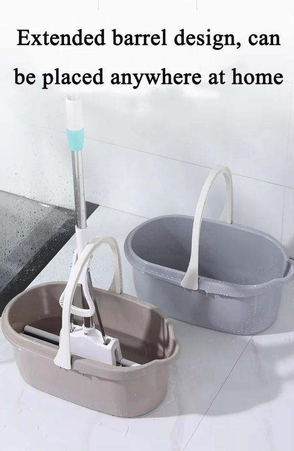 the latest rectangular large capacity portable plastic mop bucket (excluding mop)