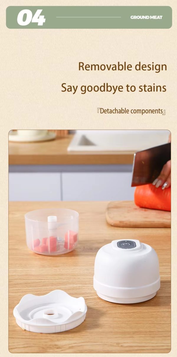 household mini electric garlic mashing machine for complementary food