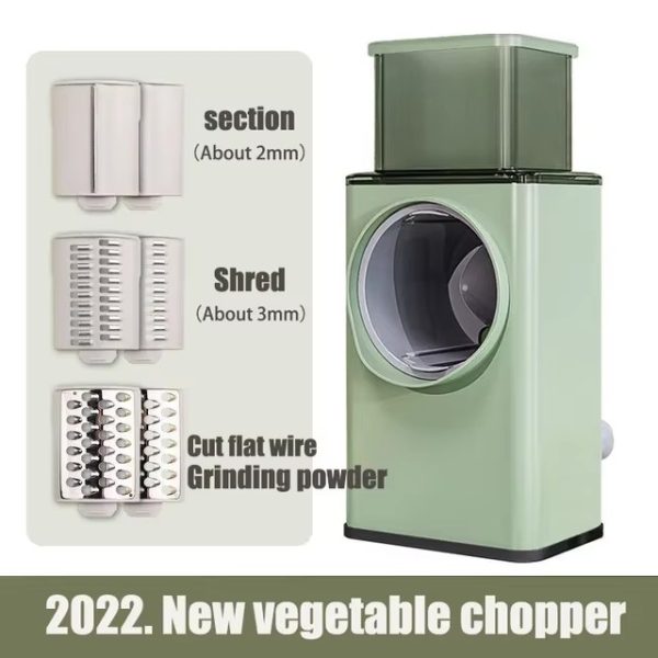 3 in 1 manual rotating hand cranked vegetable cutter