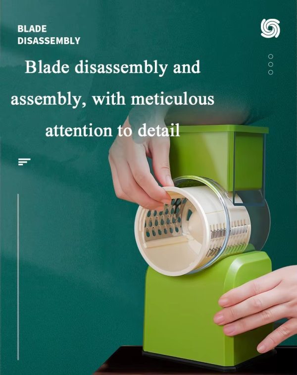 new type of cyclone hand cranked multi functional vegetable cutter