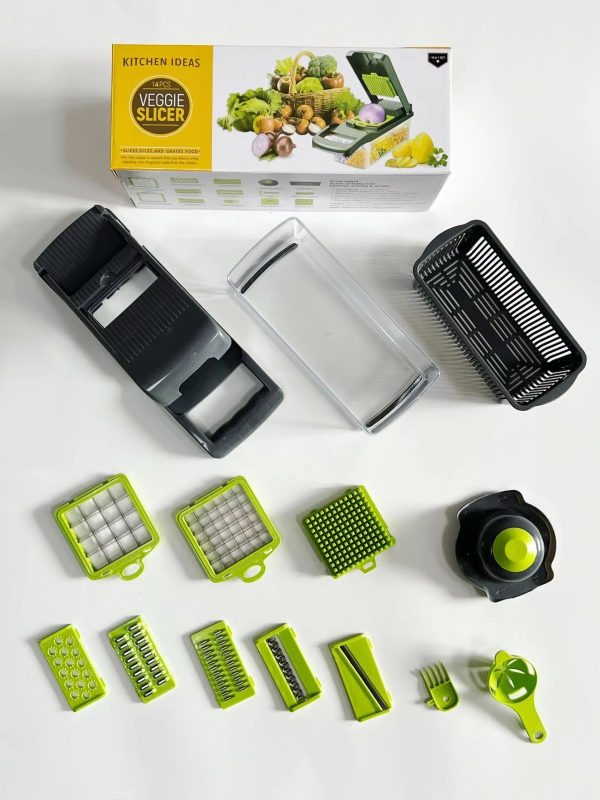 kitchen 14 in 1 fruit and vegetable tools, vegetable chopper