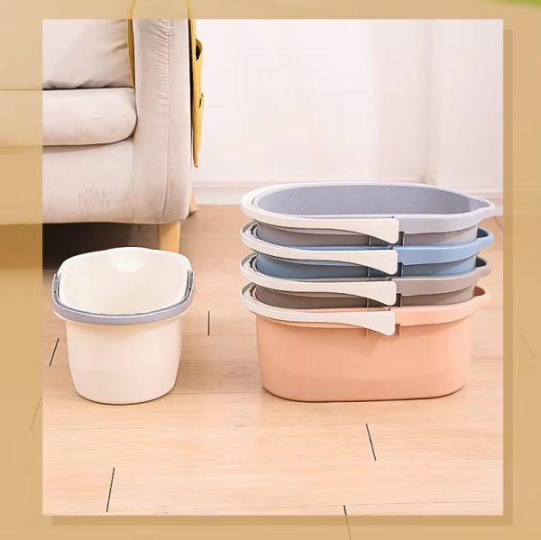 the latest rectangular large capacity portable plastic mop bucket (excluding mop)