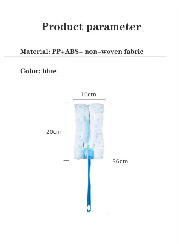 "light dust blue velvet" disposable electrostatic superfine fiber dust duster