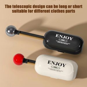 "capsule shaped washable with scraper" two in one multi functional clothing lint care cleaner