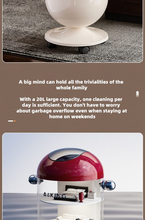 "light luxury art cabin trash can