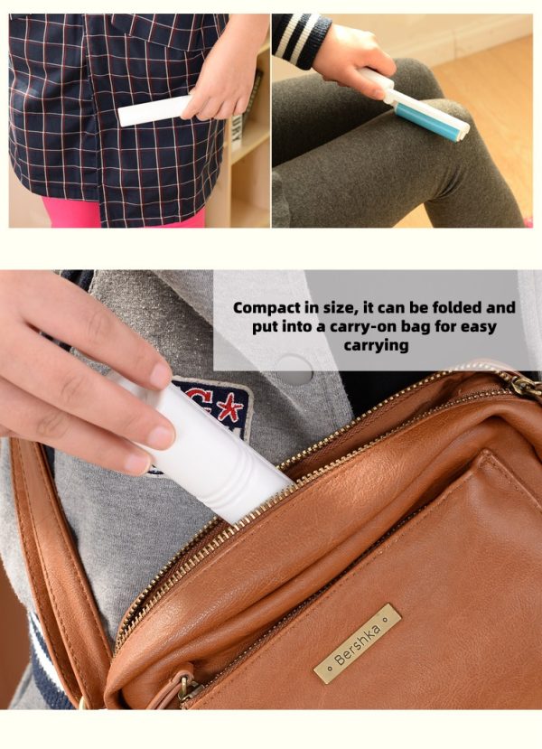"multi color folding portable water washing" fur cleaner bristle roller