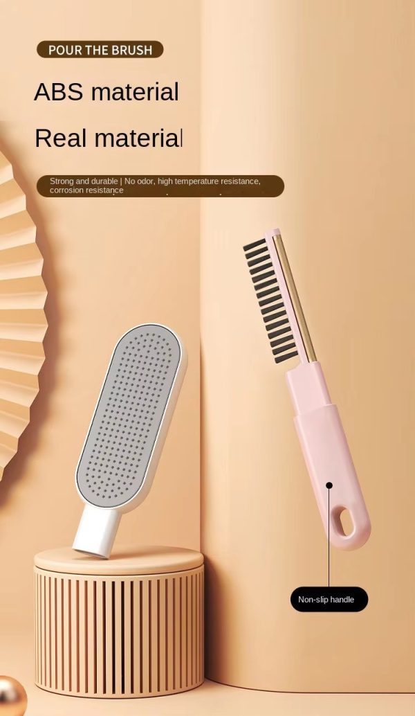 "four in one multi functional clothing cleaning brush with multiple brush heads that can be changed to macaron color.