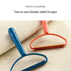 "dual color handle, dual purpose, non damaging to clothes" plastic clothes cotton fleece roller fabric remover