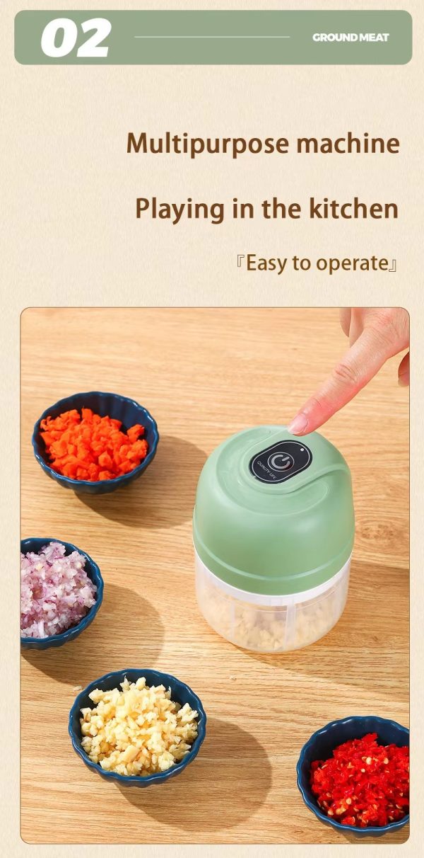 household mini electric garlic mashing machine for complementary food