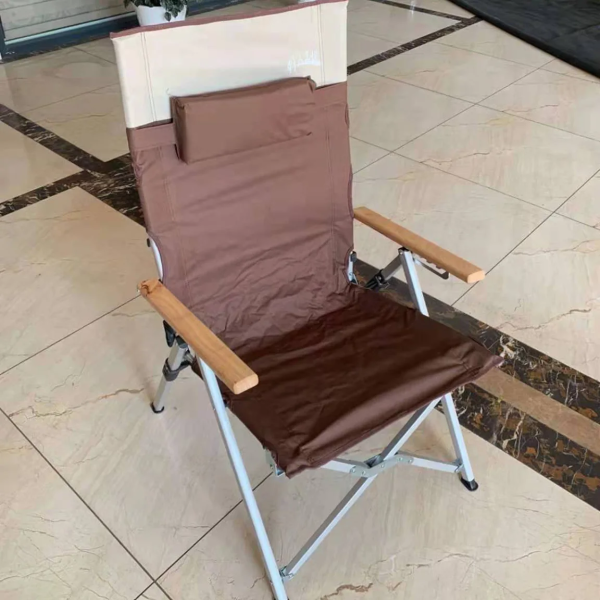 brown beach chairs and fishing chairs