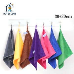 "multi color square towel type super absorbent" ultra fine fiber non stick oil absorbing dishwashing cloth, wiping tool cleaning cloth