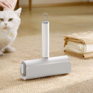 "simple t shaped" widened portable bristle roller