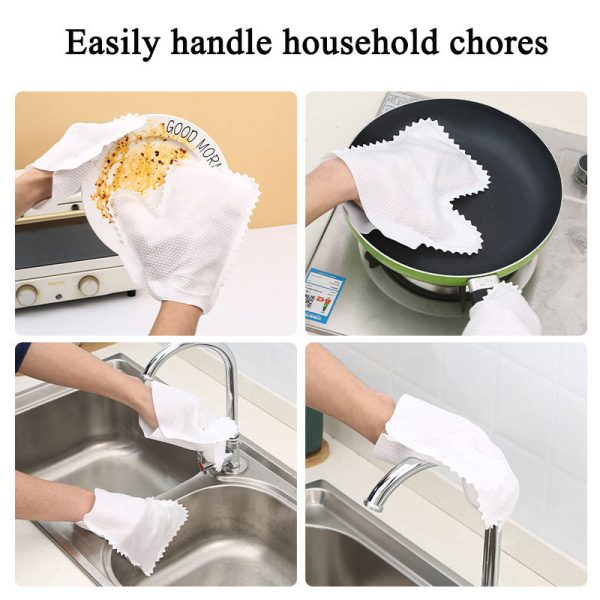 new "glove style lazy disposable cleaning wipes" for dust removal and cleaning gloves
