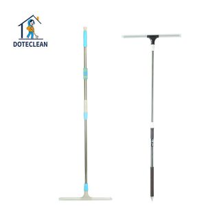 high quality telescopic "easy to clean rod type water scraper mop" rubber cleaning tool